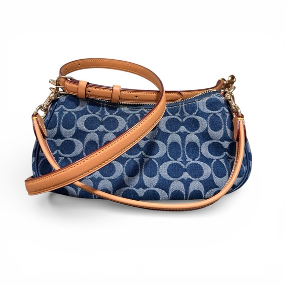 Coach Ashton Denim Signature Crossbody Shoulder Bag Set | 2024 w card holder - Picture 4 of 11